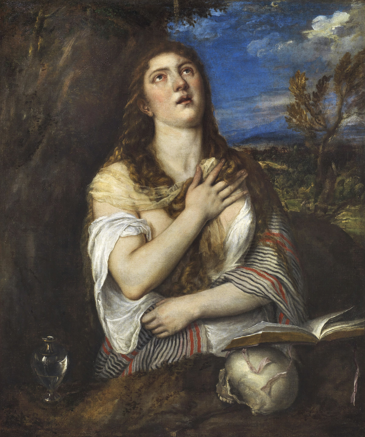Titian, St Mary Magdalen in the Wilderness (Orléans Magdalen), about 1560–2, private collection